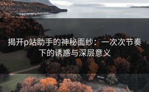揭开p站助手的神秘面纱：一次次节奏下的诱惑与深层意义
