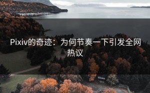 Pixiv的奇迹：为何节奏一下引发全网热议