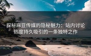 探秘麻豆传媒的隐秘魅力：站内讨论热度持久吸引的一条独特之作